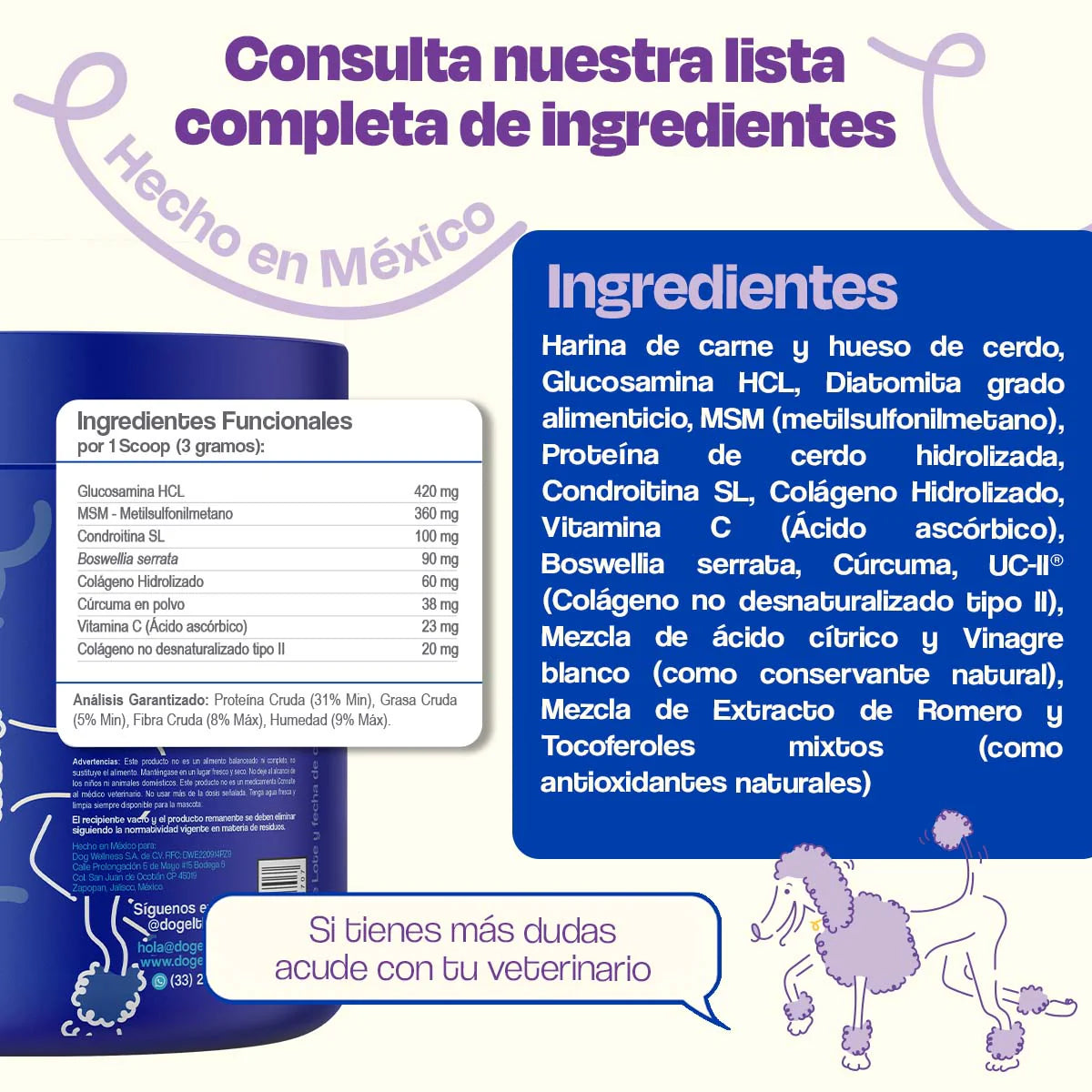 Dogelthy Suplemento para Articulaciones de Perros- Mejora la movilidad en menos de 30 Dias
