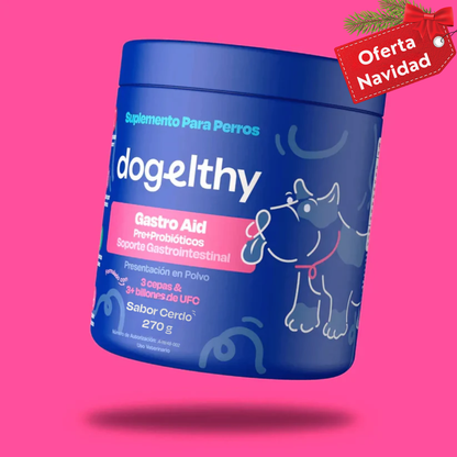 Dogelthy Probióticos para Perros - Gastro Aid 270 Gramos