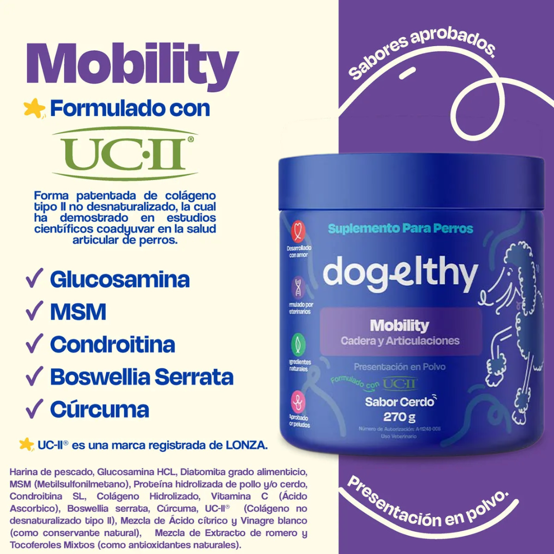 Dogelthy Suplemento para Articulaciones de Perros- Mejora la movilidad en menos de 30 Dias